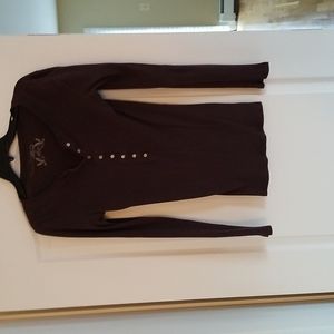 American Eagle long sleeve half button down